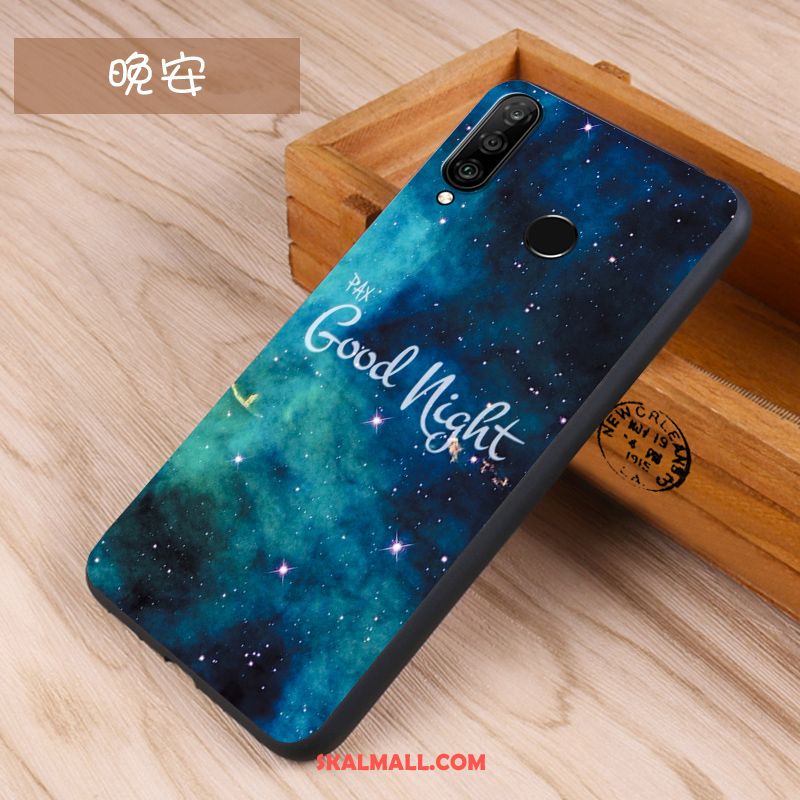 Huawei P30 Lite Skal Skydd Trend Nubuck Kreativa Silikon Rea