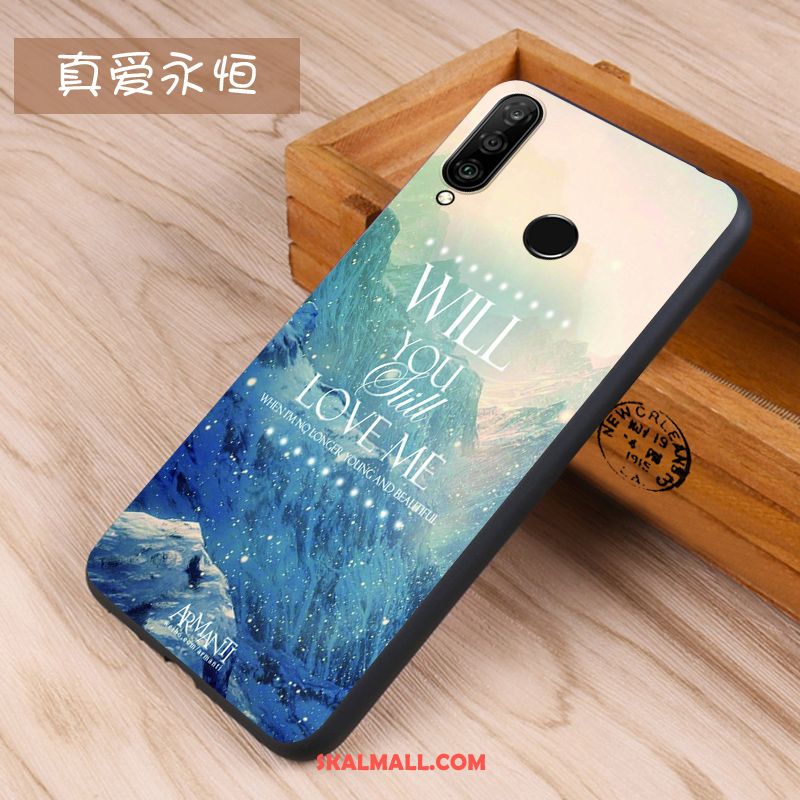 Huawei P30 Lite Skal Skydd Trend Nubuck Kreativa Silikon Rea