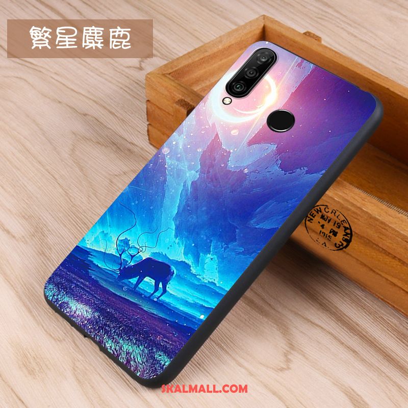 Huawei P30 Lite Skal Skydd Trend Nubuck Kreativa Silikon Rea