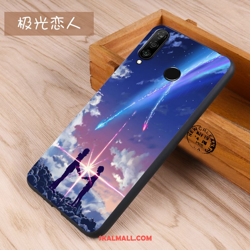 Huawei P30 Lite Skal Skydd Trend Nubuck Kreativa Silikon Rea