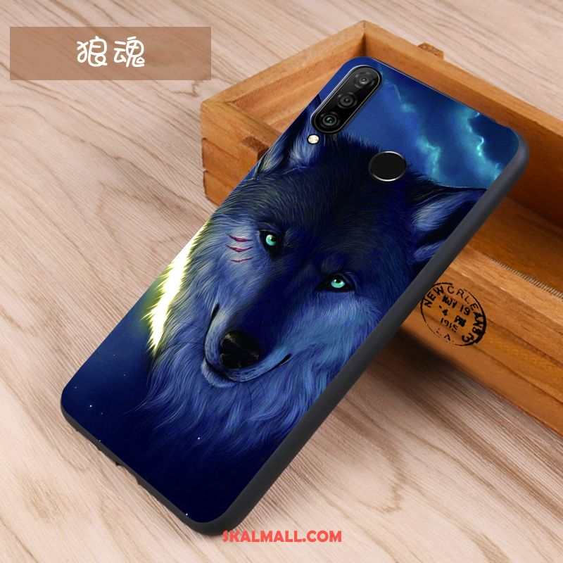 Huawei P30 Lite Skal Skydd Trend Nubuck Kreativa Silikon Rea