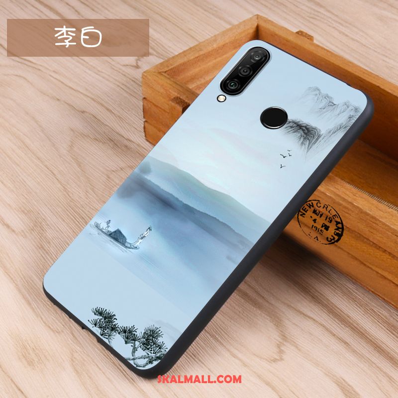 Huawei P30 Lite Skal Skydd Trend Nubuck Kreativa Silikon Rea