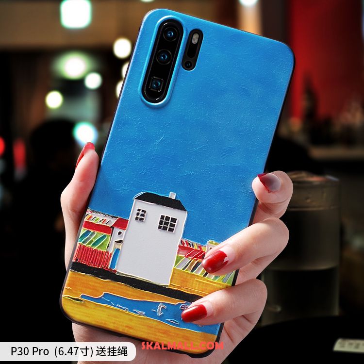 Huawei P30 Pro Skal All Inclusive Oljemålning Mobil Telefon Mjuk Trend Online