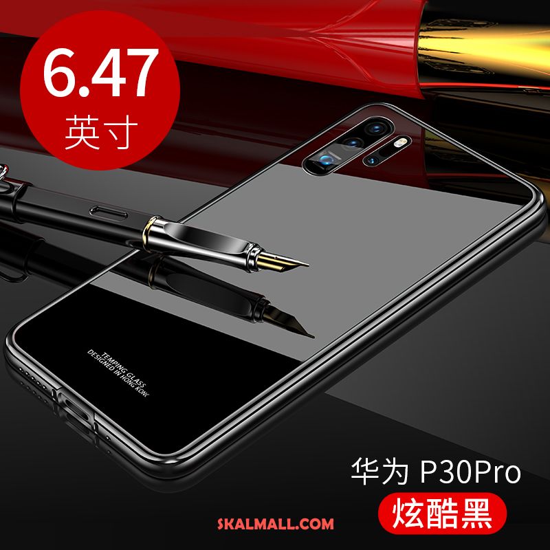 Huawei P30 Pro Skal Svart Frame Mobil Telefon Högt Utbud Metall Rea