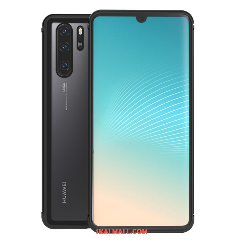 Huawei P30 Pro Skal Transparent Nubuck Lätt Och Tunt Vit Hård Rea