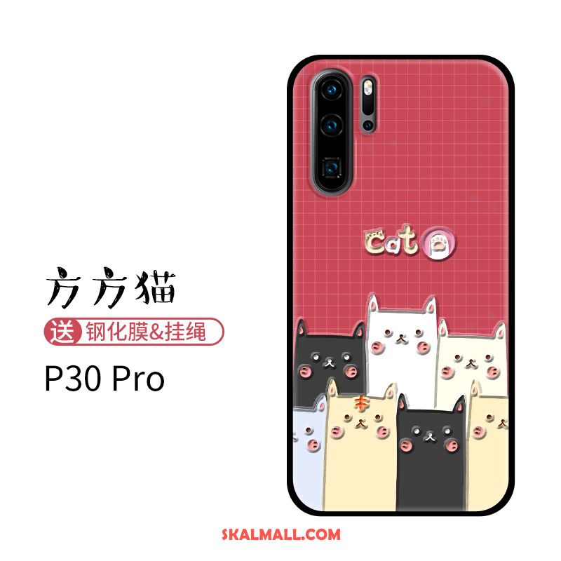 Huawei P30 Pro Skal Trend All Inclusive Mjuk Röd Tecknat Fodral Rea