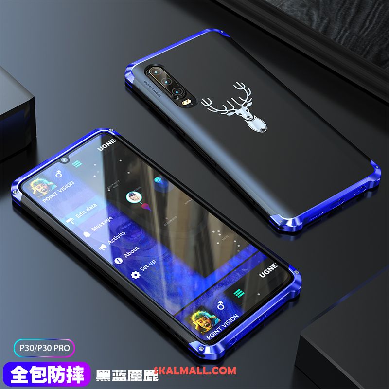 Huawei P30 Skal All Inclusive Metall Fallskydd Purpur Mobil Telefon Online