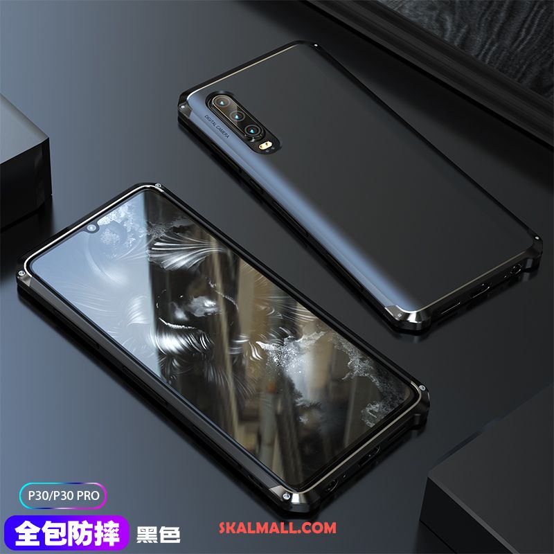 Huawei P30 Skal All Inclusive Metall Fallskydd Purpur Mobil Telefon Online