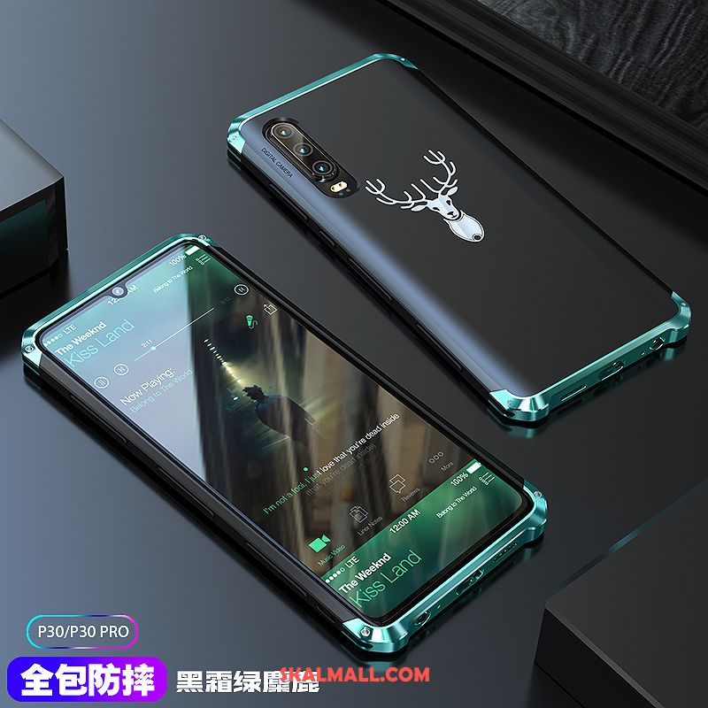 Huawei P30 Skal All Inclusive Metall Fallskydd Purpur Mobil Telefon Online