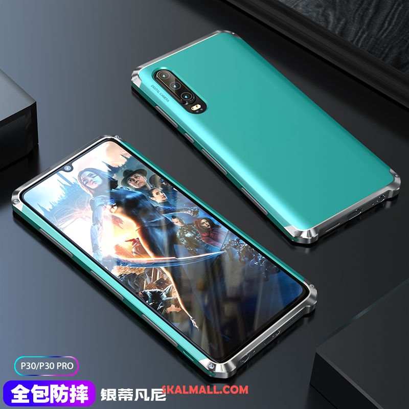 Huawei P30 Skal All Inclusive Metall Fallskydd Purpur Mobil Telefon Online