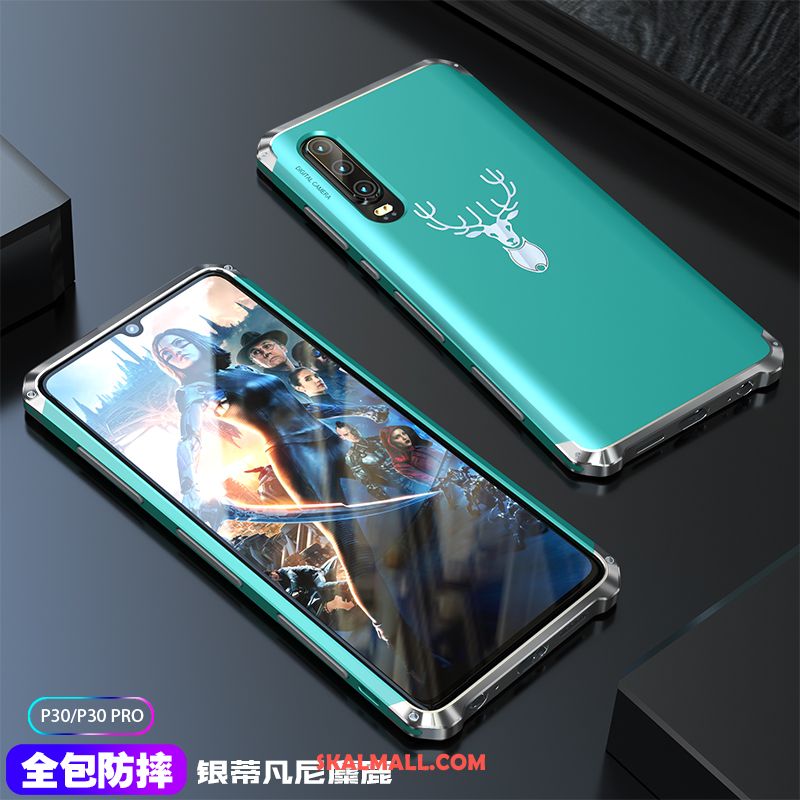 Huawei P30 Skal All Inclusive Metall Fallskydd Purpur Mobil Telefon Online