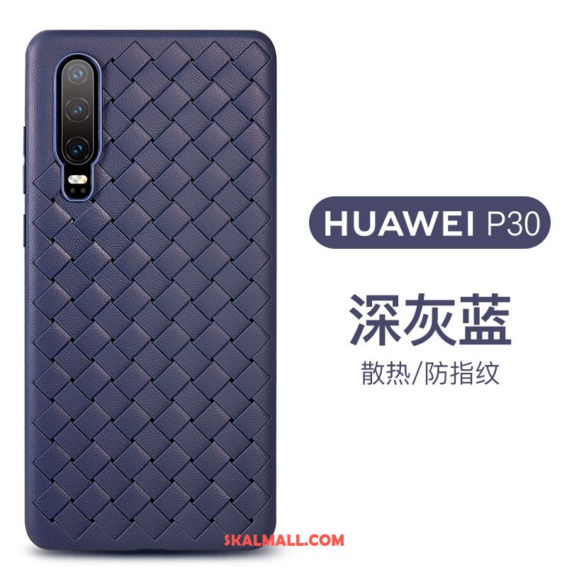 Huawei P30 Skal Mjuk Rosa Interlace Andningsbar Mönster Online