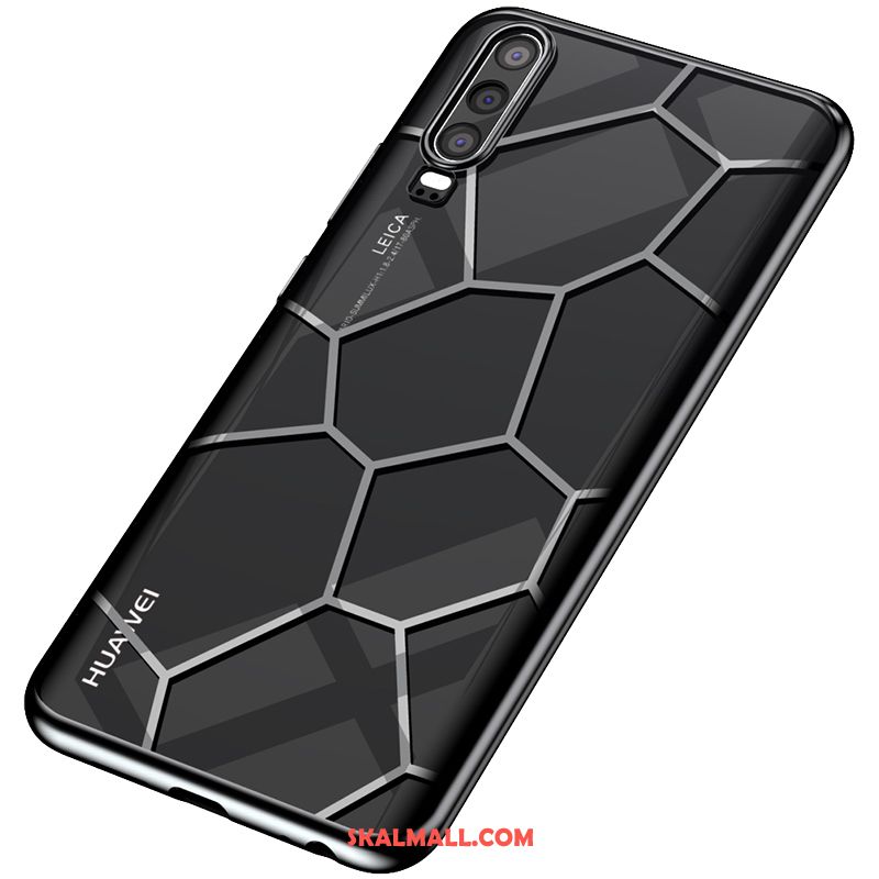 Huawei P30 Skal Mobil Telefon Blå Silikon Kreativa Transparent Butik