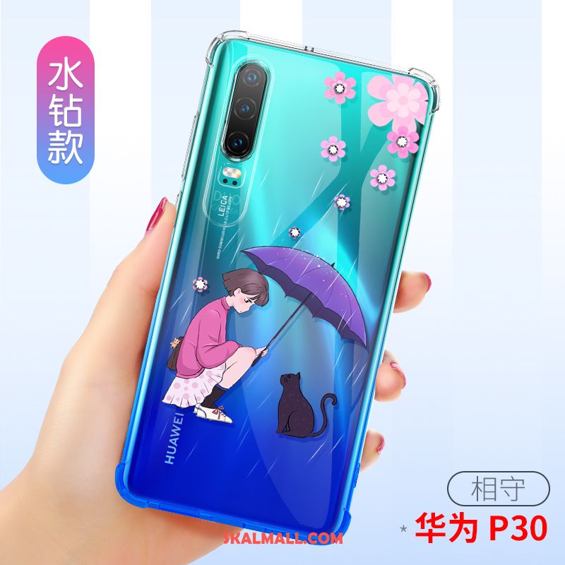 Huawei P30 Skal Mobil Telefon Transparent Slim All Inclusive Fallskydd Fodral På Nätet