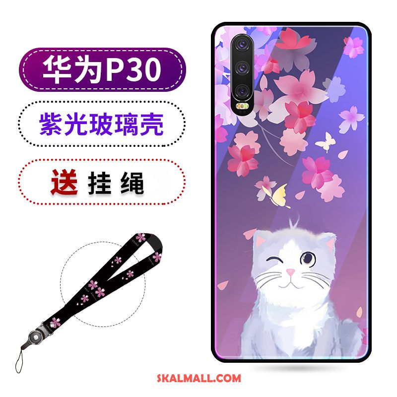 Huawei P30 Skal Trend Skönhet Ny Skydd Purpur Rea