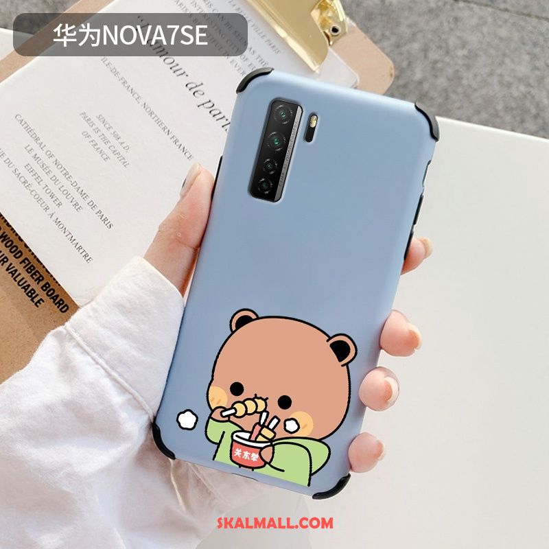 Huawei P40 Lite 5g Skal Rosa Björn Fallskydd Liten Mobil Telefon Butik