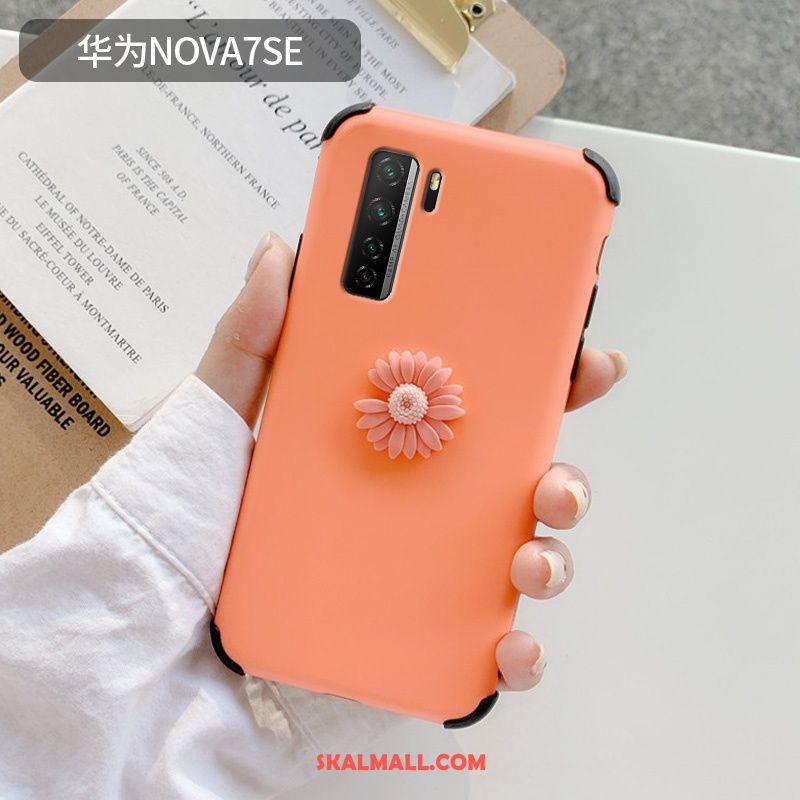 Huawei P40 Lite 5g Skal Slim Tusensköna Nubuck Rosa Liten Köpa