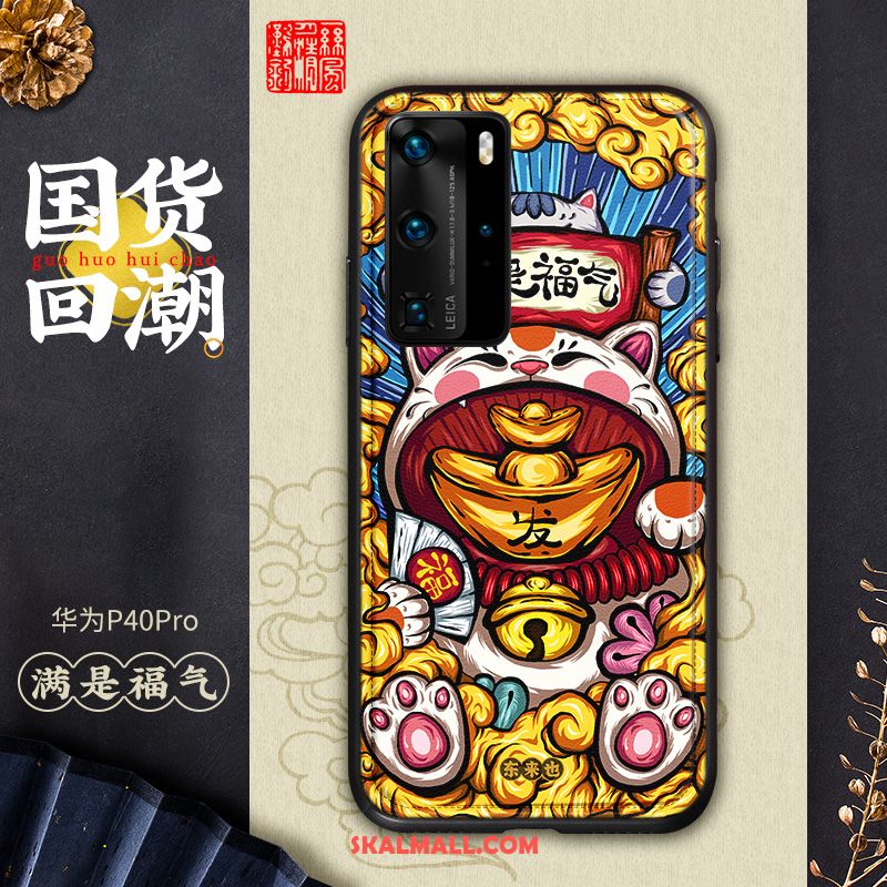 Huawei P40 Pro Skal Fallskydd Färg Par Kinesisk Stil Kreativa Billiga