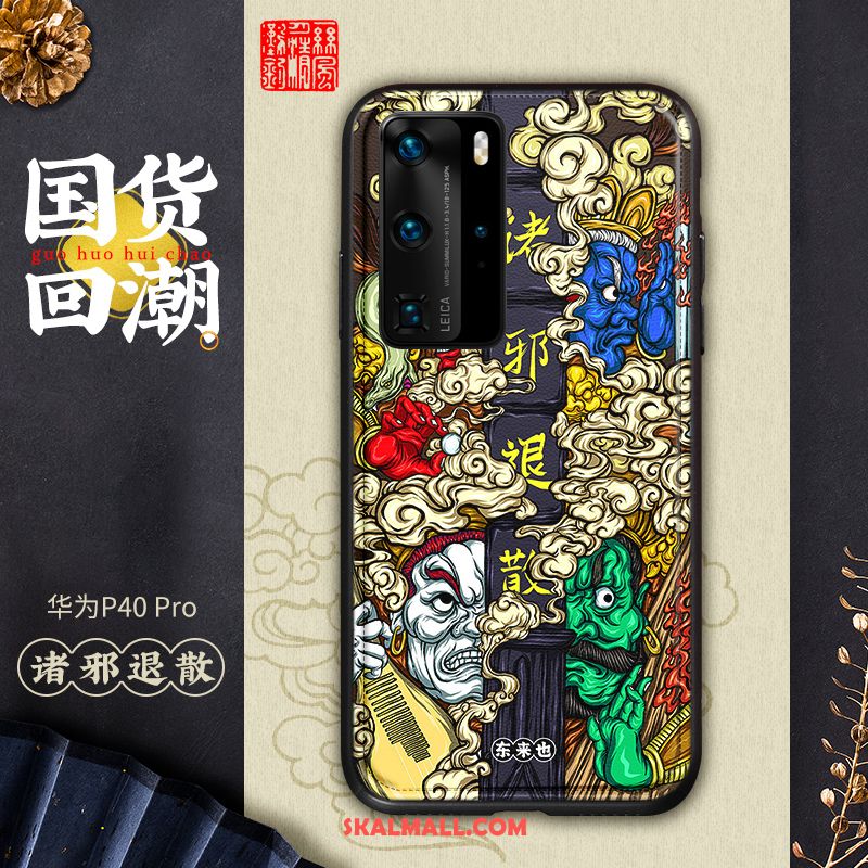 Huawei P40 Pro Skal Fallskydd Färg Par Kinesisk Stil Kreativa Billiga