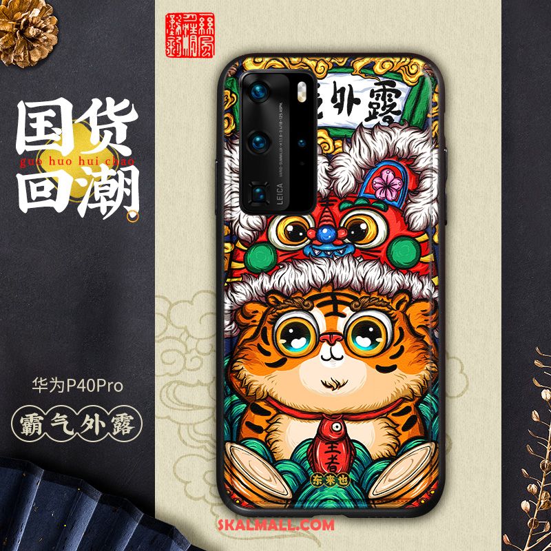 Huawei P40 Pro Skal Fallskydd Färg Par Kinesisk Stil Kreativa Billiga