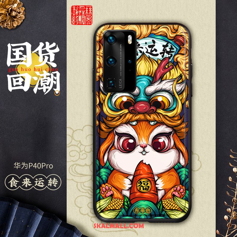 Huawei P40 Pro Skal Fallskydd Färg Par Kinesisk Stil Kreativa Billiga