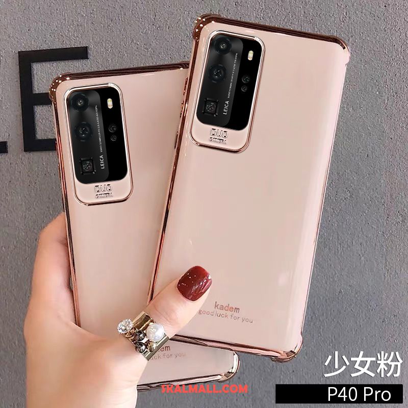 Huawei P40 Pro Skal Kreativa Skydd Personlighet Grön Mjuk På Rea