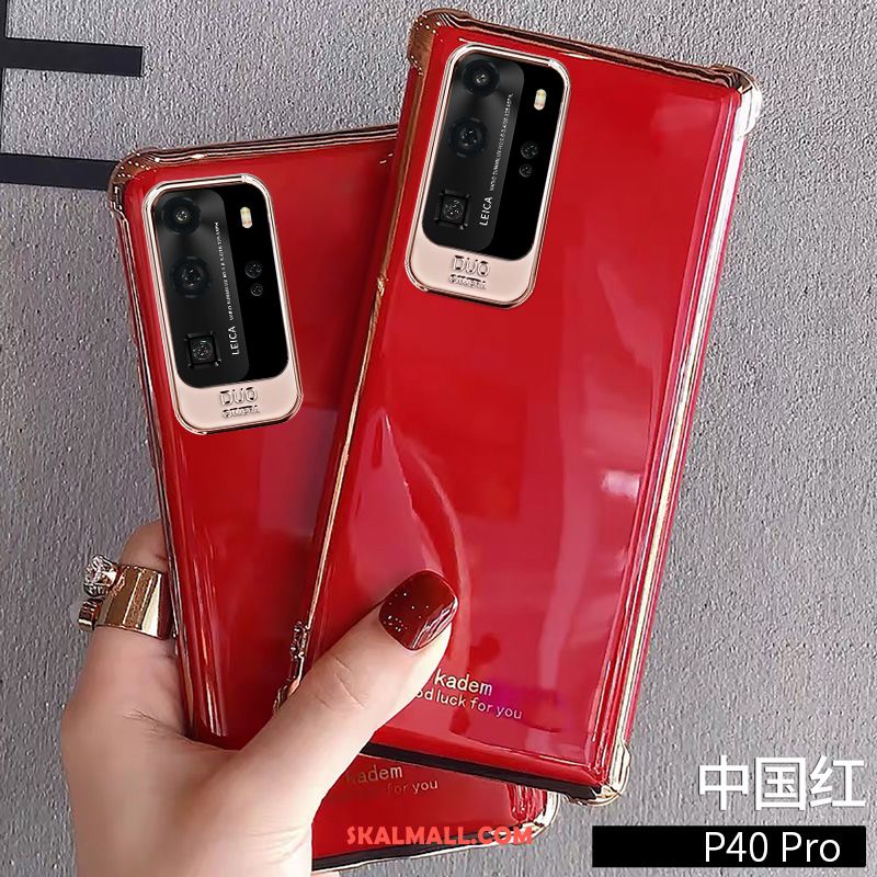 Huawei P40 Pro Skal Kreativa Skydd Personlighet Grön Mjuk På Rea