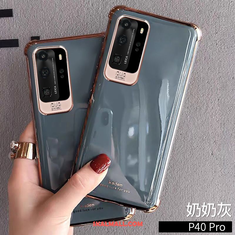 Huawei P40 Pro Skal Kreativa Skydd Personlighet Grön Mjuk På Rea