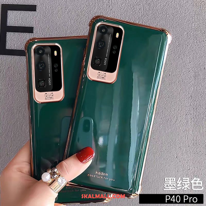 Huawei P40 Pro Skal Kreativa Skydd Personlighet Grön Mjuk På Rea