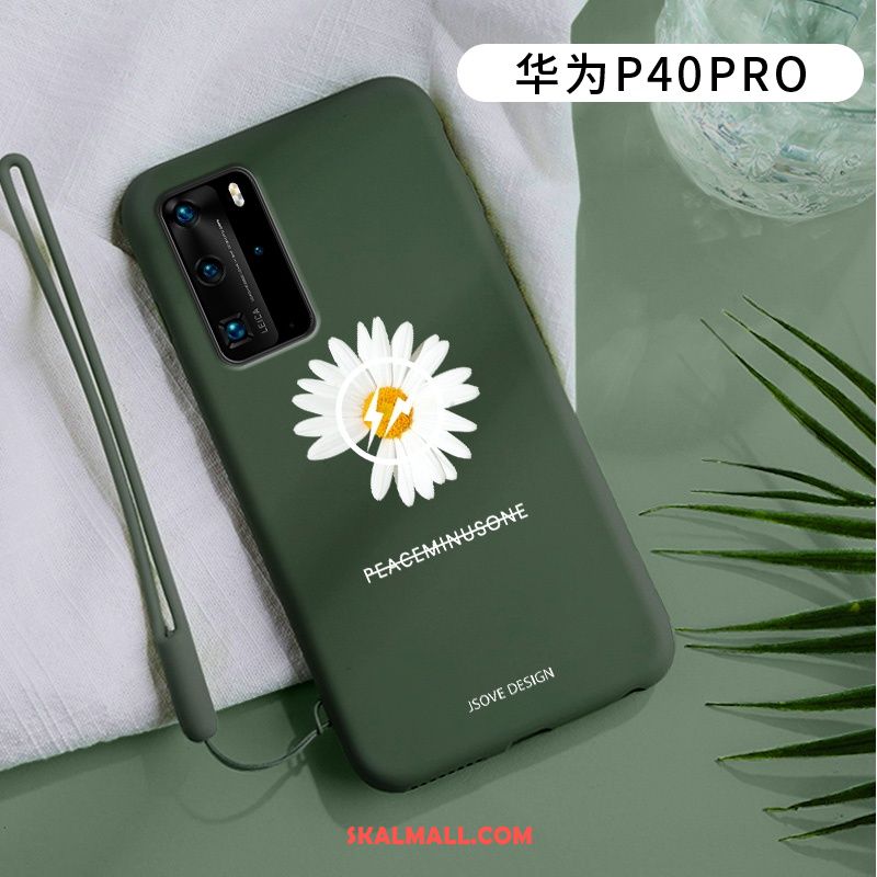 Huawei P40 Pro Skal Kyla Vind Grön Silikon Mjuk På Nätet