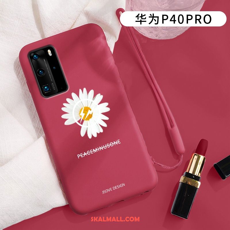 Huawei P40 Pro Skal Kyla Vind Grön Silikon Mjuk På Nätet