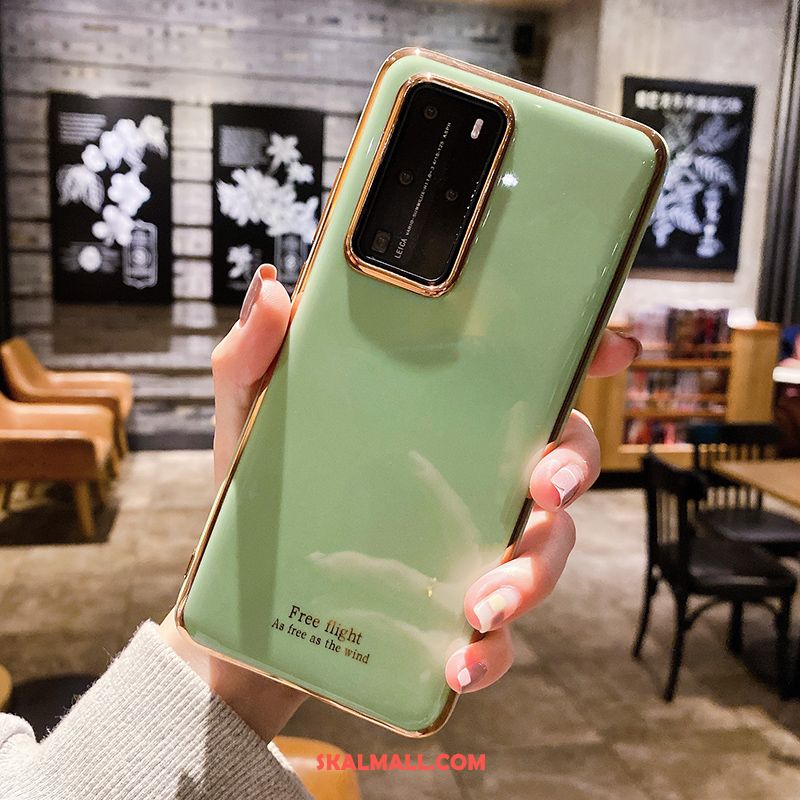 Huawei P40 Pro Skal Silikon Slim Pu Trend Ljusblå Billigt