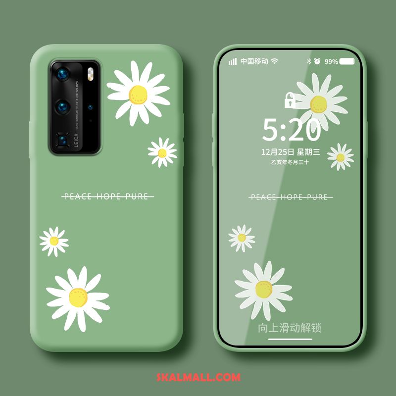 Huawei P40 Pro Skal Silikon Svart Kyla Liten Trend Till Salu