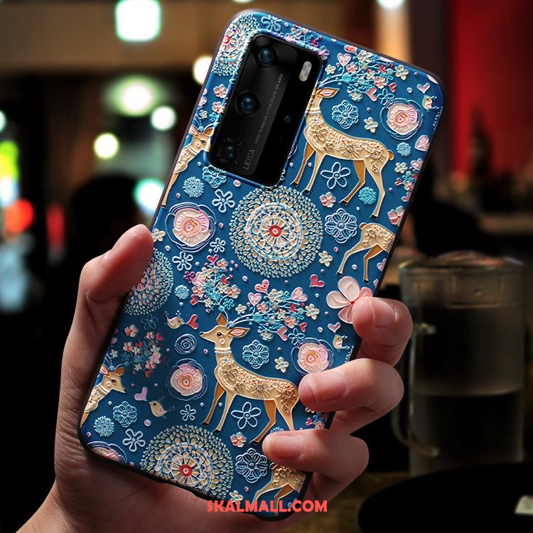 Huawei P40 Pro Skal Silikon Trend Varumärke Mobil Telefon Nubuck Tecknat Billiga