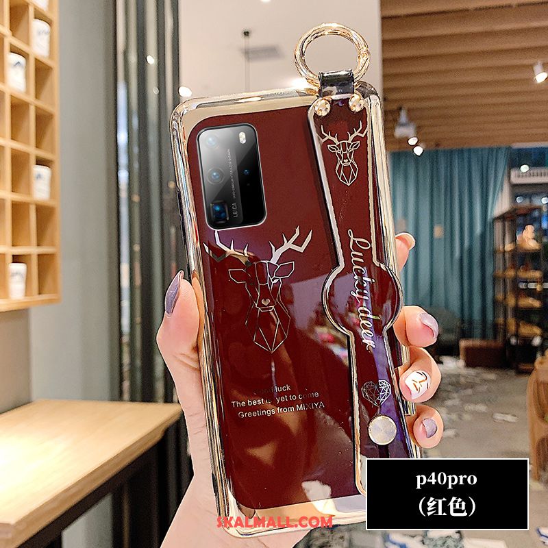 Huawei P40 Pro Skal Trend Varumärke Slim Plating Mobil Telefon Net Red Till Salu