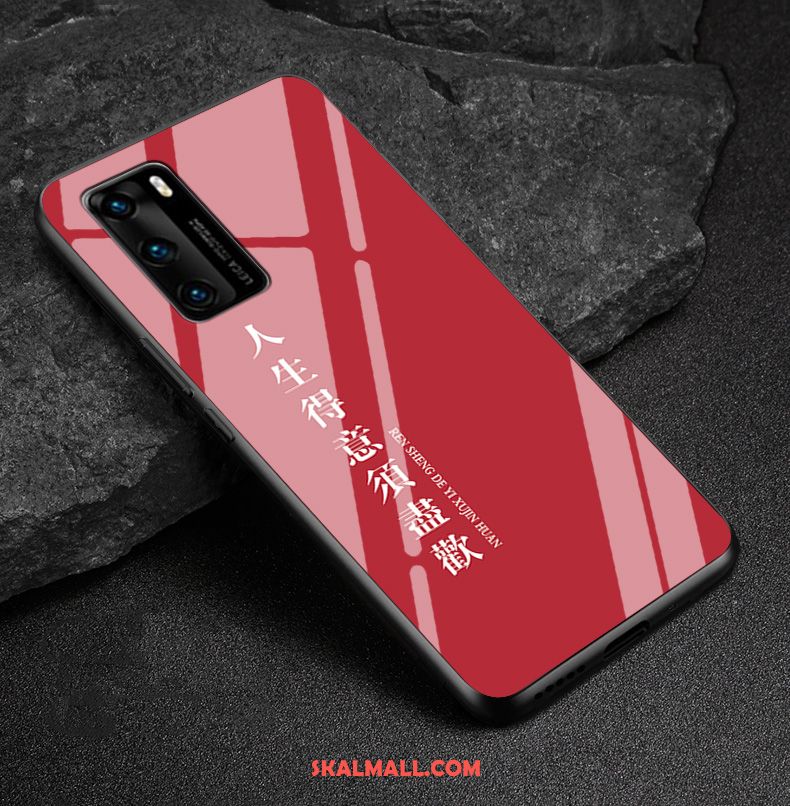 Huawei P40 Skal All Inclusive Glas Ny Net Red Fallskydd Billigt