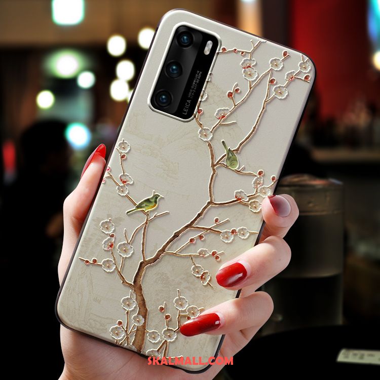 Huawei P40 Skal Enkel Mobil Telefon Nubuck Kreativa Personlighet Online