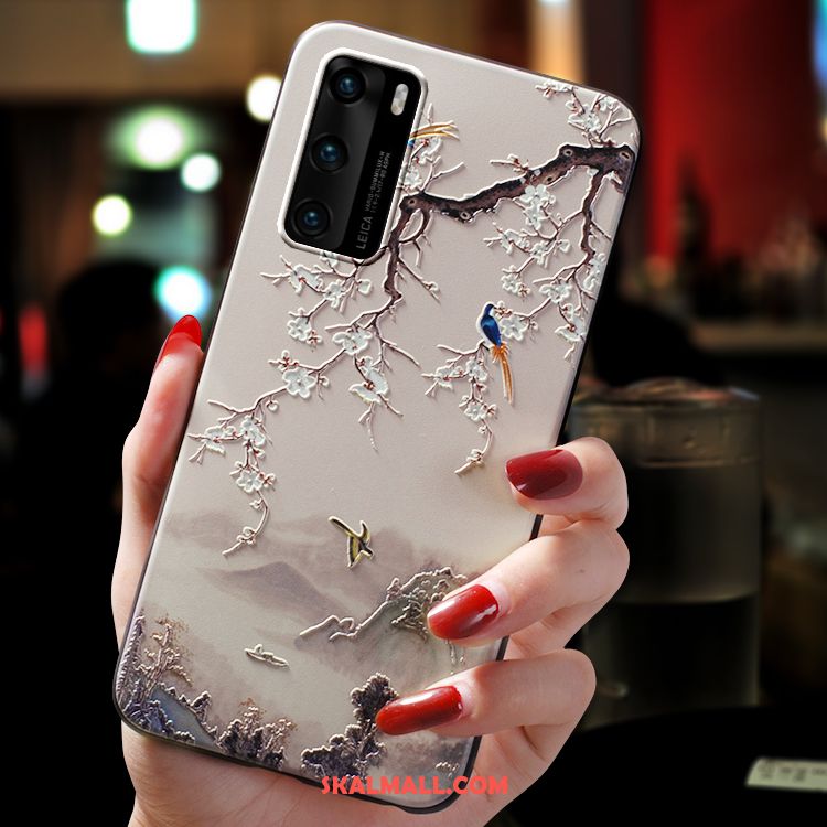 Huawei P40 Skal Enkel Mobil Telefon Nubuck Kreativa Personlighet Online