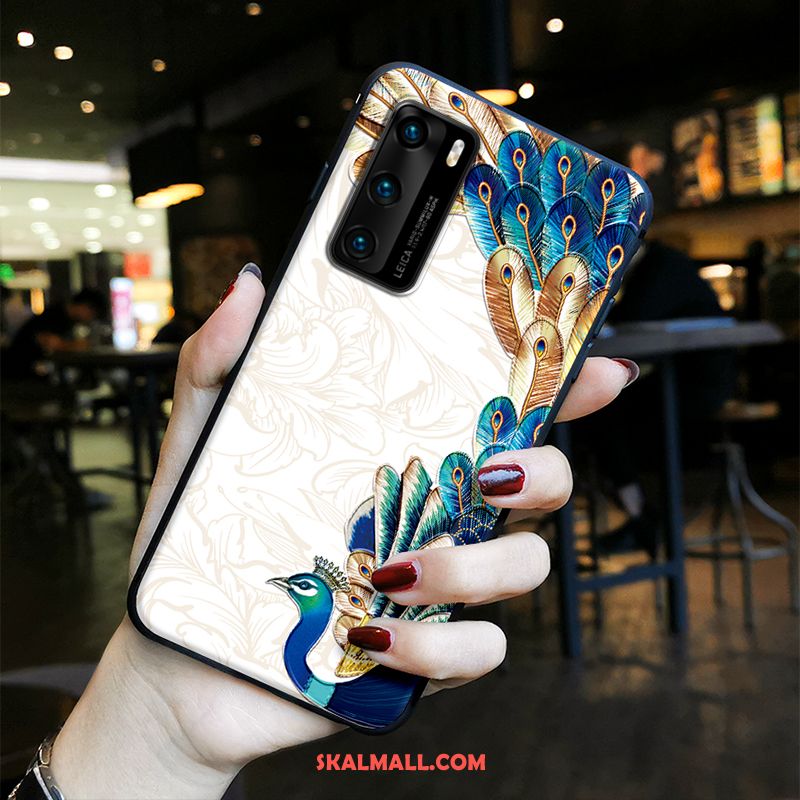 Huawei P40 Skal Fallskydd Par Målade Nubuck Trend Fodral Billig