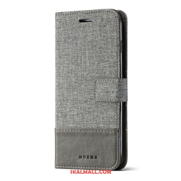 Huawei P8 Lite 2017 Skal Mönster Läderfodral Denim Målarduk Sy Fodral Butik