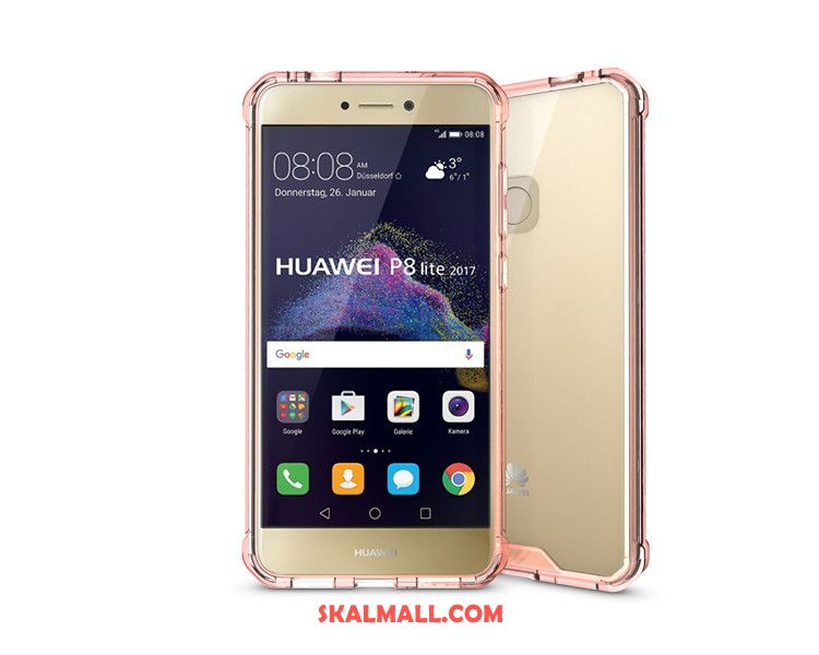 Huawei P8 Lite 2017 Skal Transparent Fallskydd Mobil Telefon Hård All Inclusive Fodral Rabatt