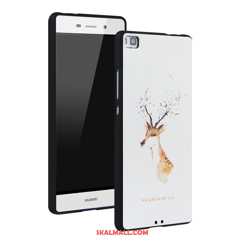 Huawei P8 Skal Mjuk All Inclusive Silikon Mobil Telefon Vit Fodral Rabatt