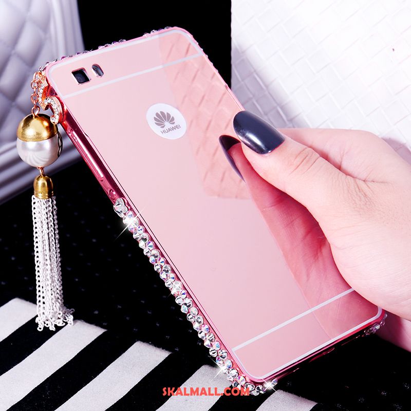 Huawei P8 Skal Strass Rose Skydd Lyxiga Ring Rea