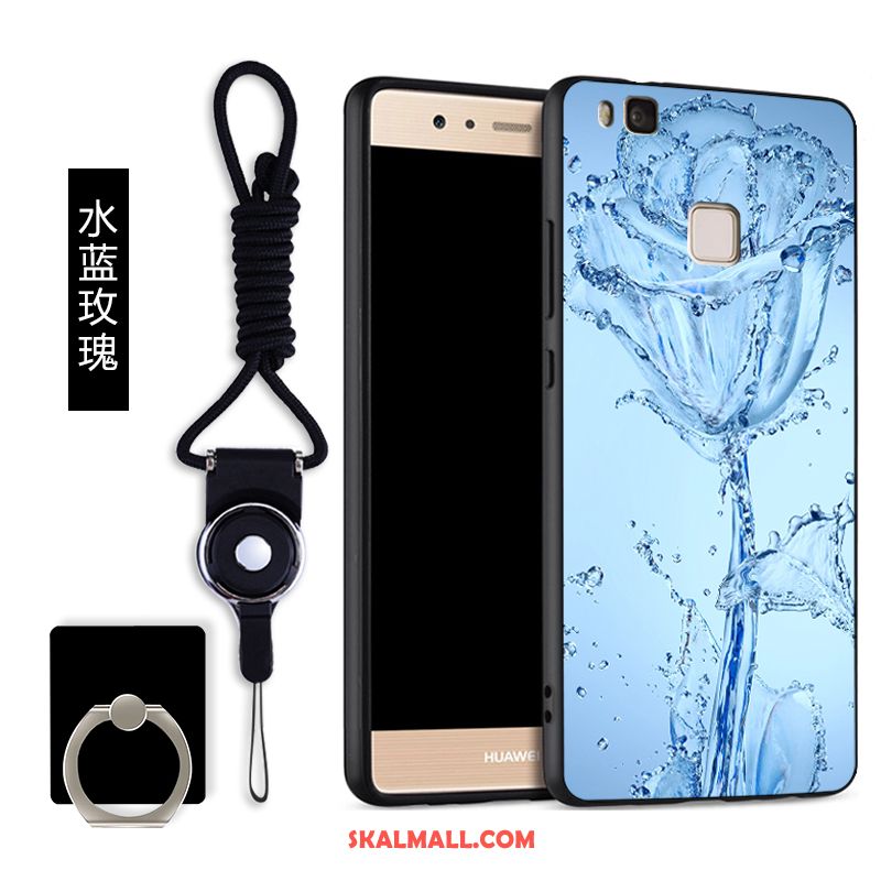 Huawei P9 Lite Skal Blå Silikon Skydd Ring Ungdom Till Salu