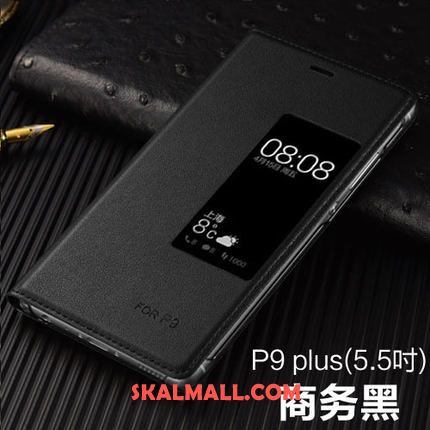 Huawei P9 Plus Skal Läderfodral Mobil Telefon Slim Skydd Clamshell Billigt