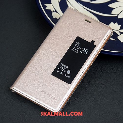 Huawei P9 Plus Skal Läderfodral Pu Silver Mobil Telefon Fallskydd Fodral Köpa