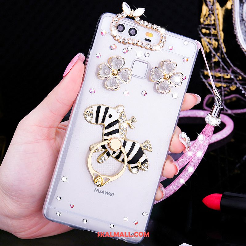 Huawei P9 Plus Skal Strass Transparent Pu Mjuk Mobil Telefon Fodral Rea