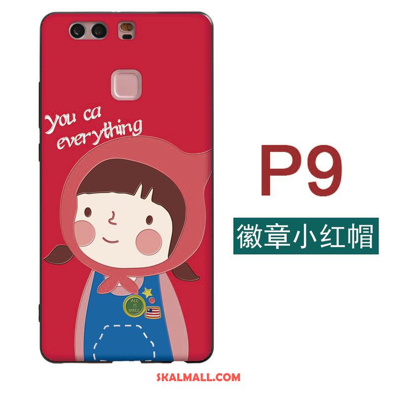Huawei P9 Skal Tecknat Mjuk Vacker Röd Mobil Telefon Fodral Billigt