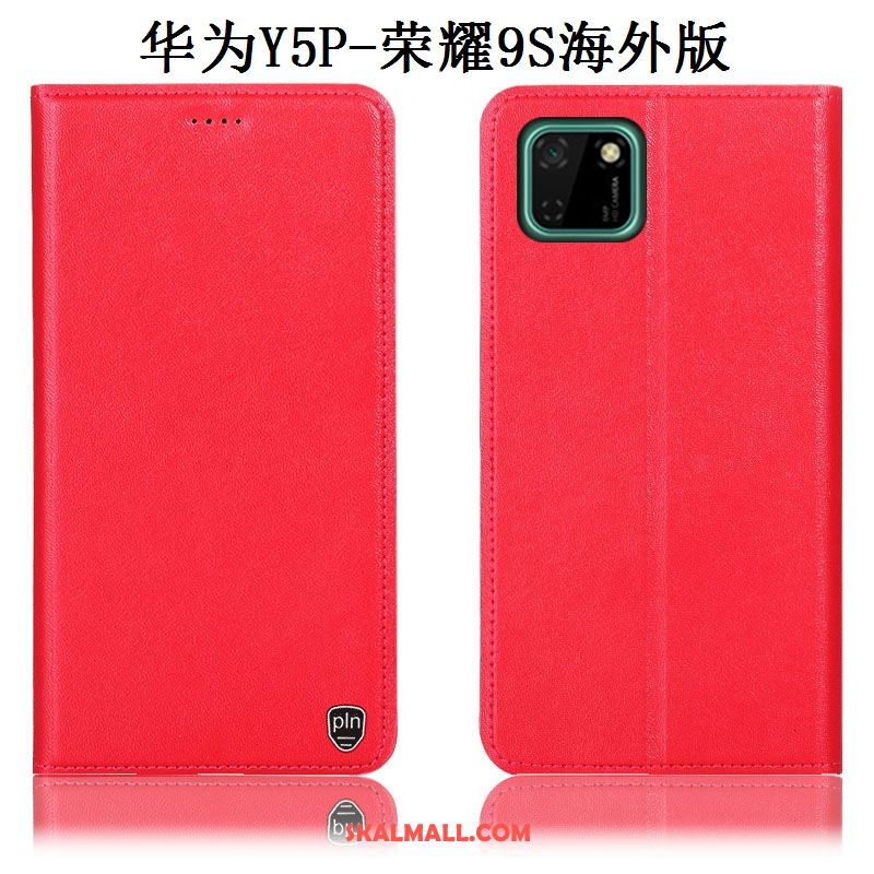 Huawei Y5p Skal Skydd Läderfodral Gul All Inclusive Fallskydd Billiga