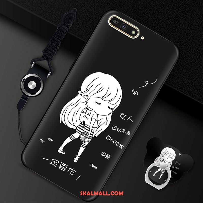 Huawei Y6 2018 Skal Skydd Mobil Telefon Kreativa Svart Mjuk Butik